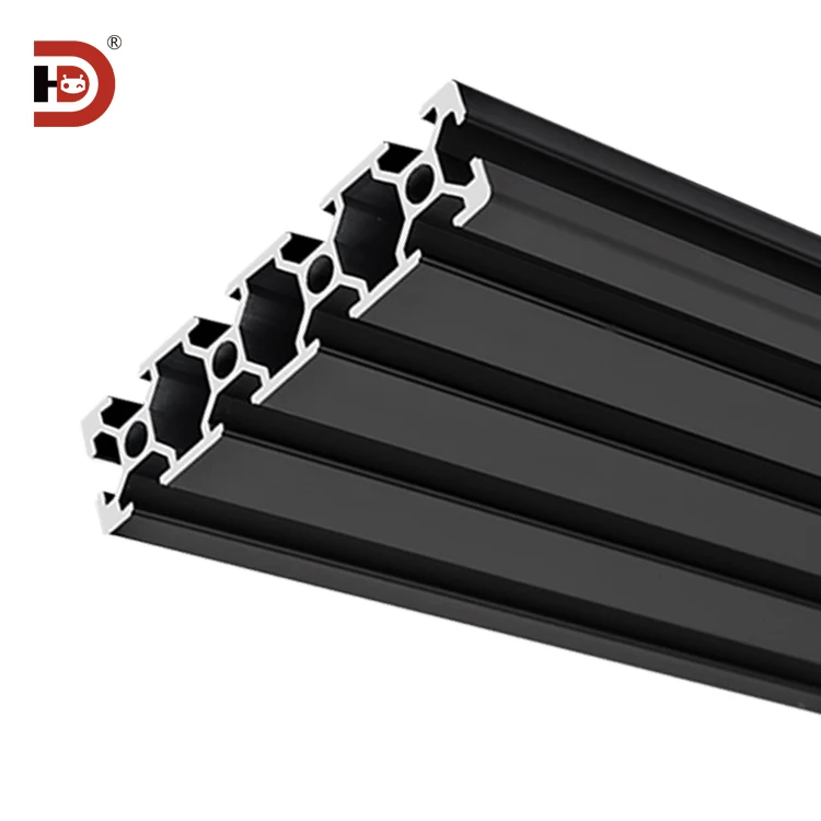 2080 Black Industrial Extrusion Aluminum Profile Equipment Automation Aluminum Alloy supplier