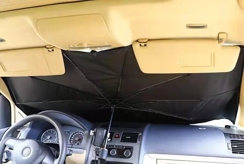 Upgraded Free-Adjustment Handle Car Windshield Sun Shade Umbrella
