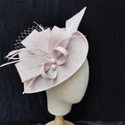 Hat Church Handmade Pretty Lady Wedding Party Hat Women's Organza Church Wedding Hat With Floral