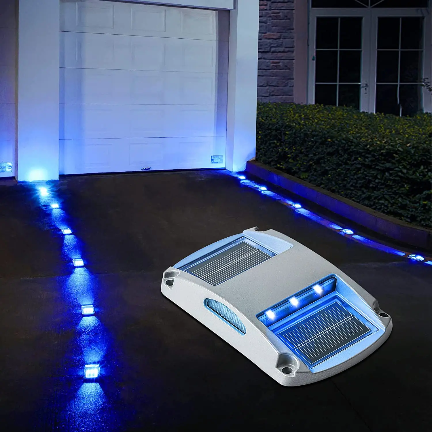 Solar Dock Lights Driveway Deck Lights,VOLISUN 12-Pack Waterproof 800mAh Wi  屋外照明