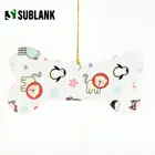 Decoration Ornaments Blank Decoration Pendant Hanging For Custom Sublimation Christmas Ceramic Dog Bone Shape Ornament