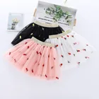 Girl Ruffle Skirt New 2021 Children Girl Sequin Ruffle Casual Daily Mini Tutu Skirt With Lining