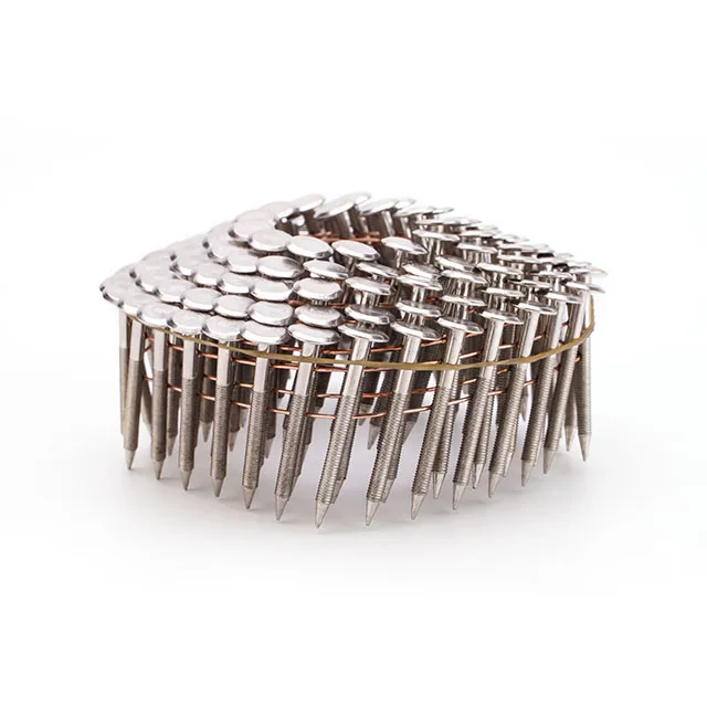 High Standard Little Hat Coil Roofing Nails Spiral Nail Stainless Steel -  Buy Roofing Roofing Nails Roofing Materials Nails For Gun Wood Nails,Roof  Fastener Roofing Coil Nails Building Nail Curling Nails On