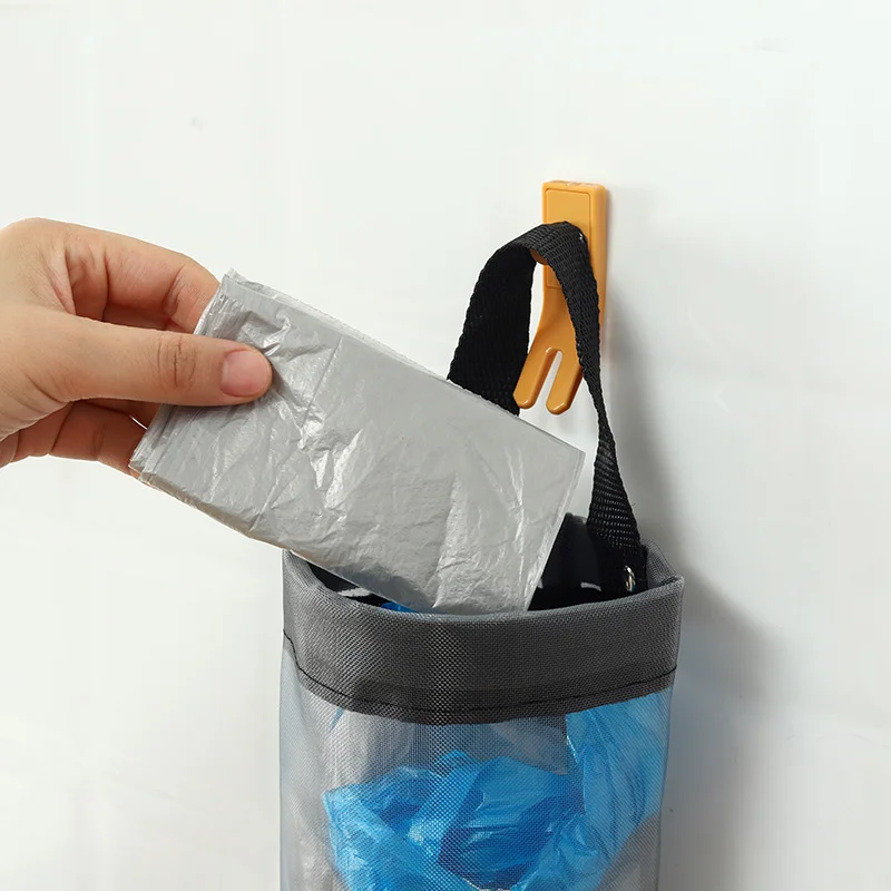 Porta sacchetti della spesa per la casa Supporto da parete Porta sacchetti di plastica Distributore di contenitori sospesi Sacco della spazzatura Organizzatore per la spazzatura da cucina Fabbrica