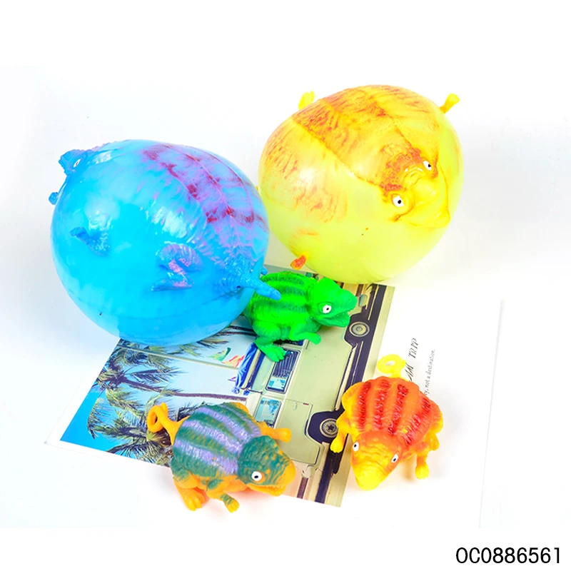 2023 new prodcut promotional kids blow up toy balls for kids customized dinosaur stress ball