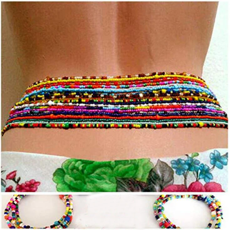 Summer Jewelry Waist Bead Set Colorful 