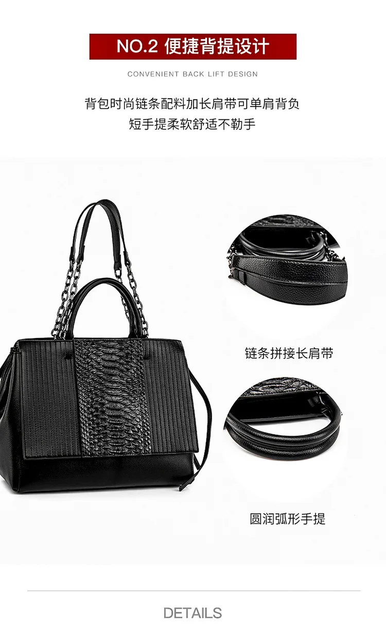 Luxury Customize Classic Crocodile Pattern Woman's Bags Wholesale Products Fashion Inspired Designer Ladies Square Tote Handbags