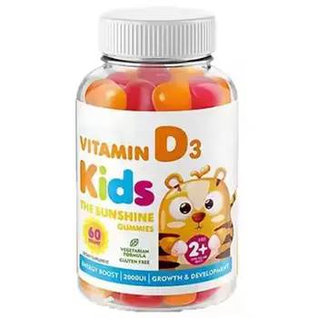 Beneficial Mutlvitamin Vegan Vitamin D3 Chewable Gummies for Children Immune Support Supplement