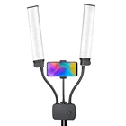Ring Photography Lighting Camera Studio Lights With 2 Flexible Arms 50w Lamp Led Ring Light For Eyelash Tattoo