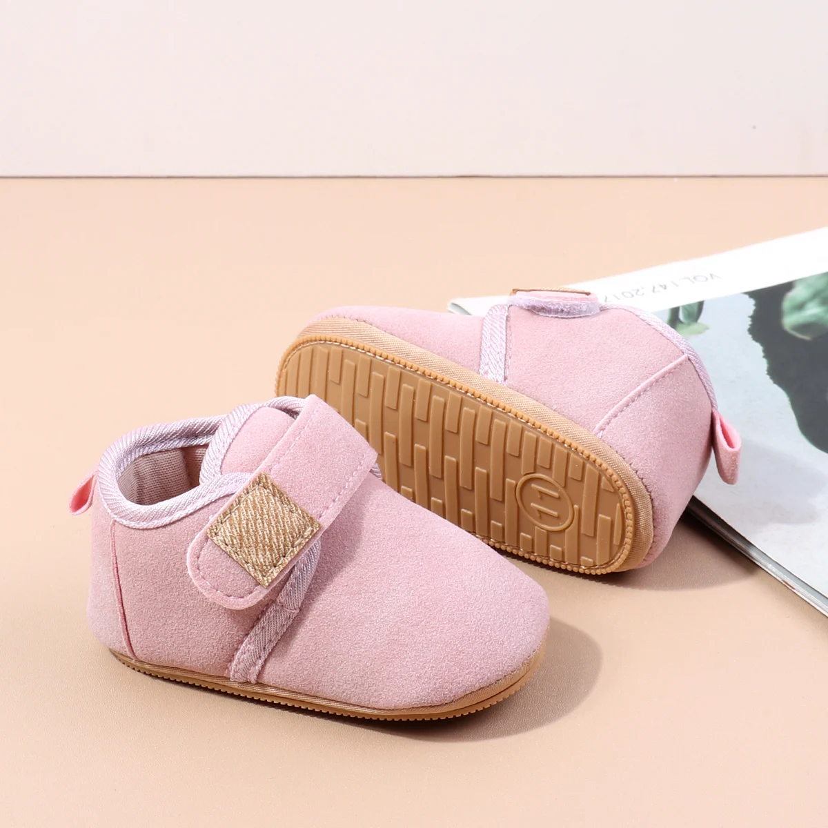 Soft PU Anti-Slip TPR Sole Hand-Sewed Pre-Walking Flat Spring/Autumn Shoes Light Breathable 2025 High Quality Baby Sneaker details