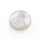Shell Sea Shell Shell Wholesale Jewelry Mother Of Pearl Charm Religious Virgin Mary Sea Shell Carving Pendant Jewelry