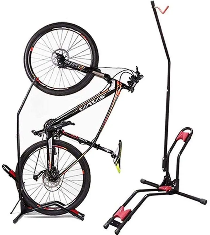 bike rack upright bike storage stand adjustable bicycle carrier