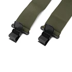Duty Belt Heavy Duty Work Multi-function Custom Design Logo 4 Clips Black Elastic Button Brace Suspenders Belt For Men