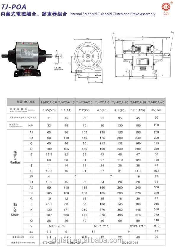 Tianji Factory's New Industrial Combination Group Mounted Shaft Electromagnetic Clutch Brake Unit Core Component Engine Bearing