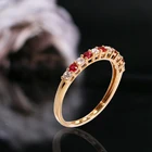 Ruby Jewelry Rubyruby Engagement Ring Women Fashion Design 18k Rose Gold Engagement Ring Natural Ruby Ring Fine Jewelry