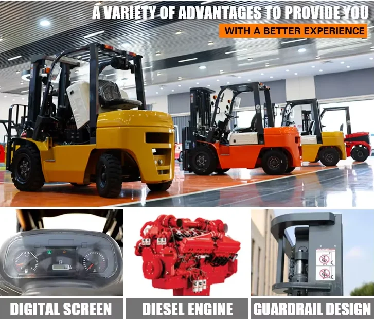 product a series diesel forklift truck 35t ce iso customized side shift and automatic fork adjustment lifting height 6m 4x4 forklifts-5