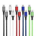 USB Type C To USB-C Fast Charger Durable Nylon Braided Charging Cord Compatible With Samsung Galaxy A10/A20/A51/S10/S9