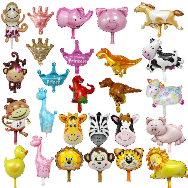 Wholesale Mini Size Animal Foil Balloons For Birthday Party Decorations  Kids Inflate Zebra Cow Lion Tiger Monkey Foil Balloons - Buy Animal Balloon,Mini  Foil Balloon,Foil Balloons Party Decoration Product on 