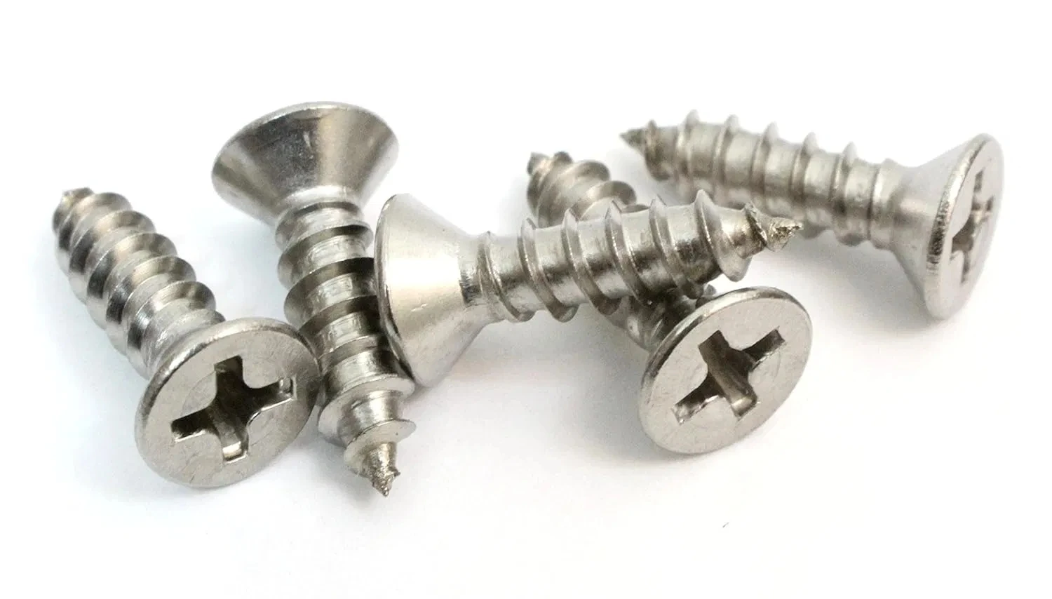 Custom Size Stainless Steel Countersunk Cross Recessed Self-Tapping Cap Head Bolts for Building Applications factory