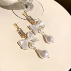 Bridal Earring Earrings Bridal Earrings New Design Bowknot Bridal Pearl Drop Earring
