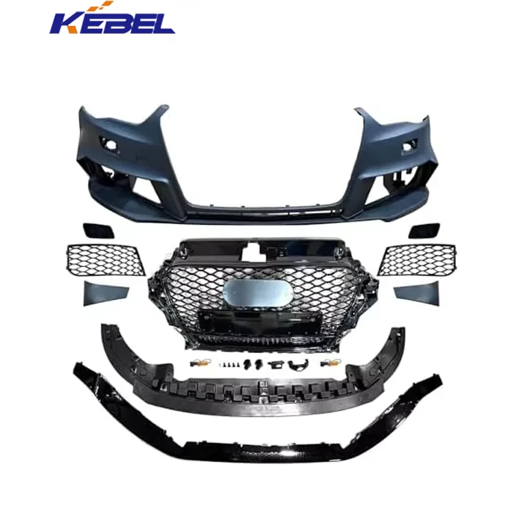 2014-2016 Audi A3 S3 RS3 Style Front Bumper Grille Kit New Condition Compatible with 8V W/Park Assist Sensor & Tow Hook Hole manufacture
