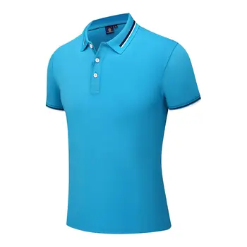 Wholesale silk cotton Plain Casual Custom Embroidered logo Men's Golf Polo Shirt camiseta polo pour homme