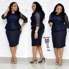 Women Lady Clothing Plus Size Turkey Women Elegant Work Office Dress