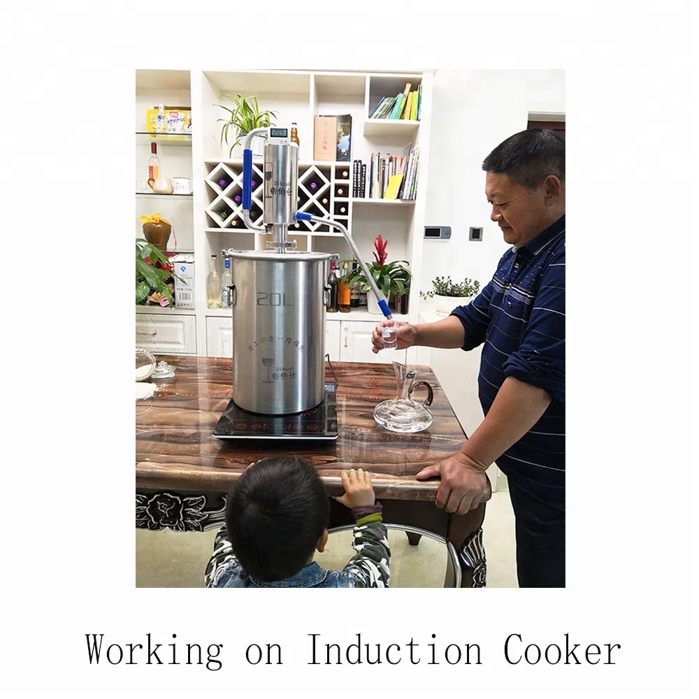 12l Alcohol Distiller Equipment Mini Distillery Brandy Whisky Vodka