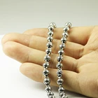 Silver Buddha Silver 6mm Thickness Men Jewelry Sterling Silver Men Buddha Chain Necklaces