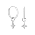 Earrings Earringearring Custom New Model 925 Silver Mini Charms Stars Gold Hoop Earrings