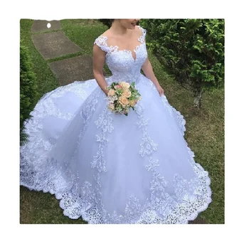 Custom Lace Appliqued Plus Size vestido de novio Lace Wedding Dress Bridal Gowns