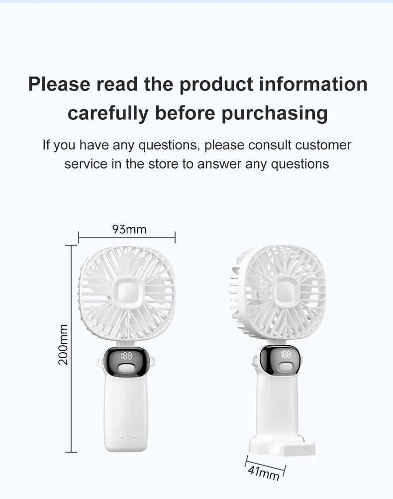 Usb Desk Fan, 5, Battery - detail 18
