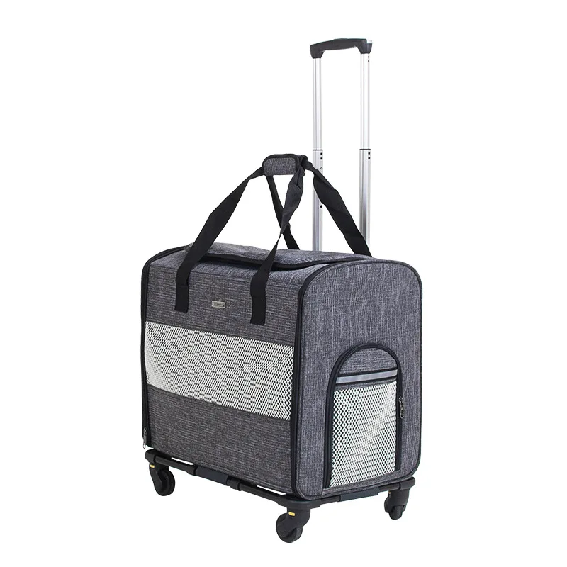 product wholesale outdoor travel removable pet bag carrier foldable portable pet trolley bag-48