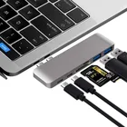 Sd Adapter Doonjiey High Speed Aluminum USB C To Usb 3.0 TF SD Hub Adapter Dongle For Laptop Computer 6 In 1 Type C Hub