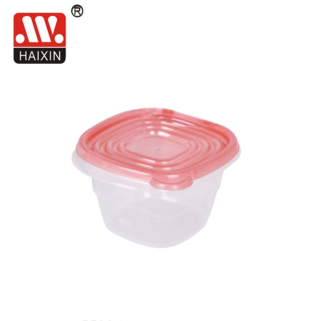 Plastic set of 4 food storage container meal prep microwave safe food containers with lids