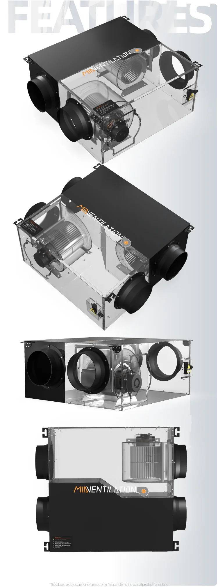 Dual Fan, 5000m3/h, HVAC - detail 8