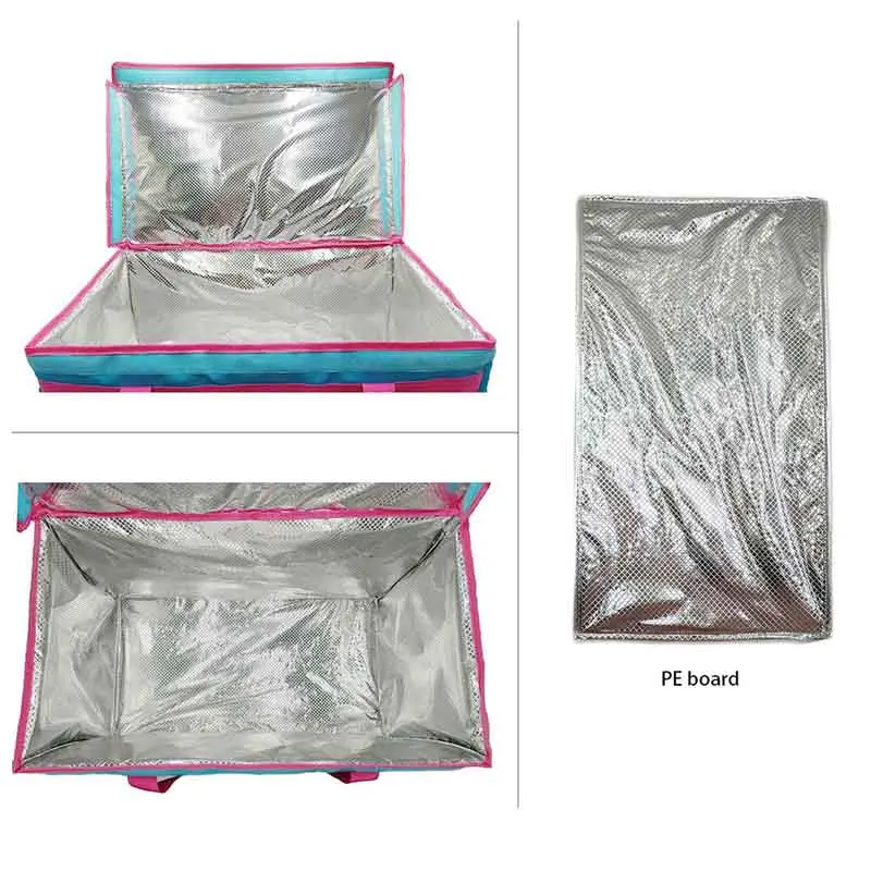 product wholesale custom portable large capacity takeaway thermal hot food bag insulated cooler bag tote pizza delivery bag-7