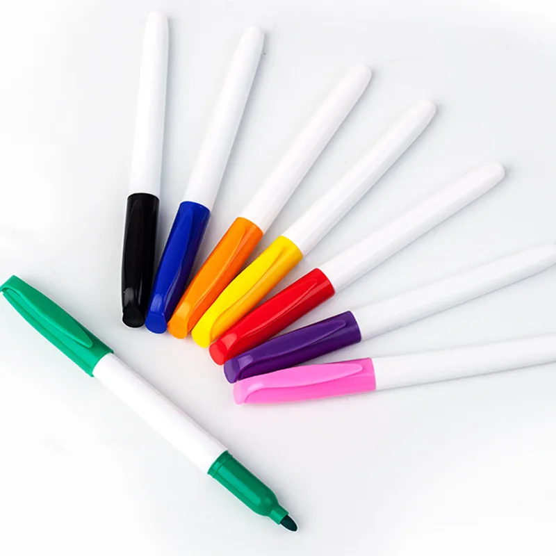 12 Colors Customized Erasable Markers White Board Pens Set Dry Erase White Board Markers For School Office
