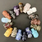Crystal Crystal Wholesale 1.5 Inch Natural Mixed Stone Crystal Elephants Carving For Crystal Decoration