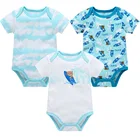 Baby 2021 Summer 3-pack Newborn Baby Girl Boy Romper 1 Piece Outfit Clothes Bodysuit Jumpsuit Rompers