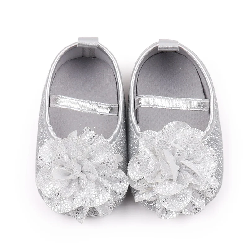 New Arrival Bling Design Princess Shoes for Baby Girls 0-15 Months Light Anti-Slippery Cotton Insole Leather Autumn Walking factory