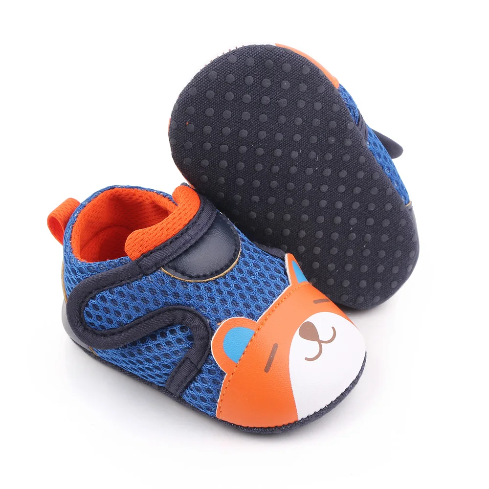 Cartoon Squint Eyes Bear Mesh Fabric Breathable Soft Soled Baby Cute Casual Toddler Shoes supplier