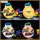 Color High Quality Tennis Stock Medal In Stock With Full Color Sublimated Ribbon Fast Delivery