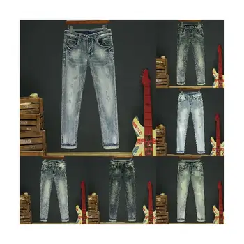 GZY wholesale inventory most popular men's jeans pants denim pants retro jeans men's jeans wide legs