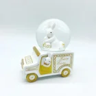 Decoration New Arrival 2021 Tabletop Decoration Resin Craft Easter Bunny SnowGlobe Glass Water Ball