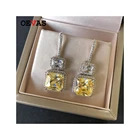 Zirconia Earrings Zircon Trendy Luxury 3A Cubic Zirconia Dangle Earrings Women Fine Jewelry Wedding Tassel Earrings