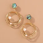 Pearl Earrings Fashionable Luxury Women Pearl Earrings Round Shape Jewelry Pearl Earrings