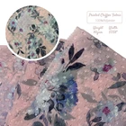 Polyester Fabric Chiffon Custom 100% Polyester Fabric Woven Dot Flower Print Chiffon Fabric