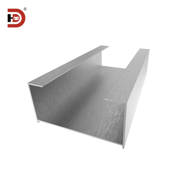 4080 Aluminum Alloy groove Aluminum Profile Trunking 50100/2850 Lamp Through U-shaped Trunking manufacture
