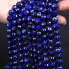 Lapis Beads 8mm Natural Stone Lapis Lazuli Gemstone Faceted Loose Beads